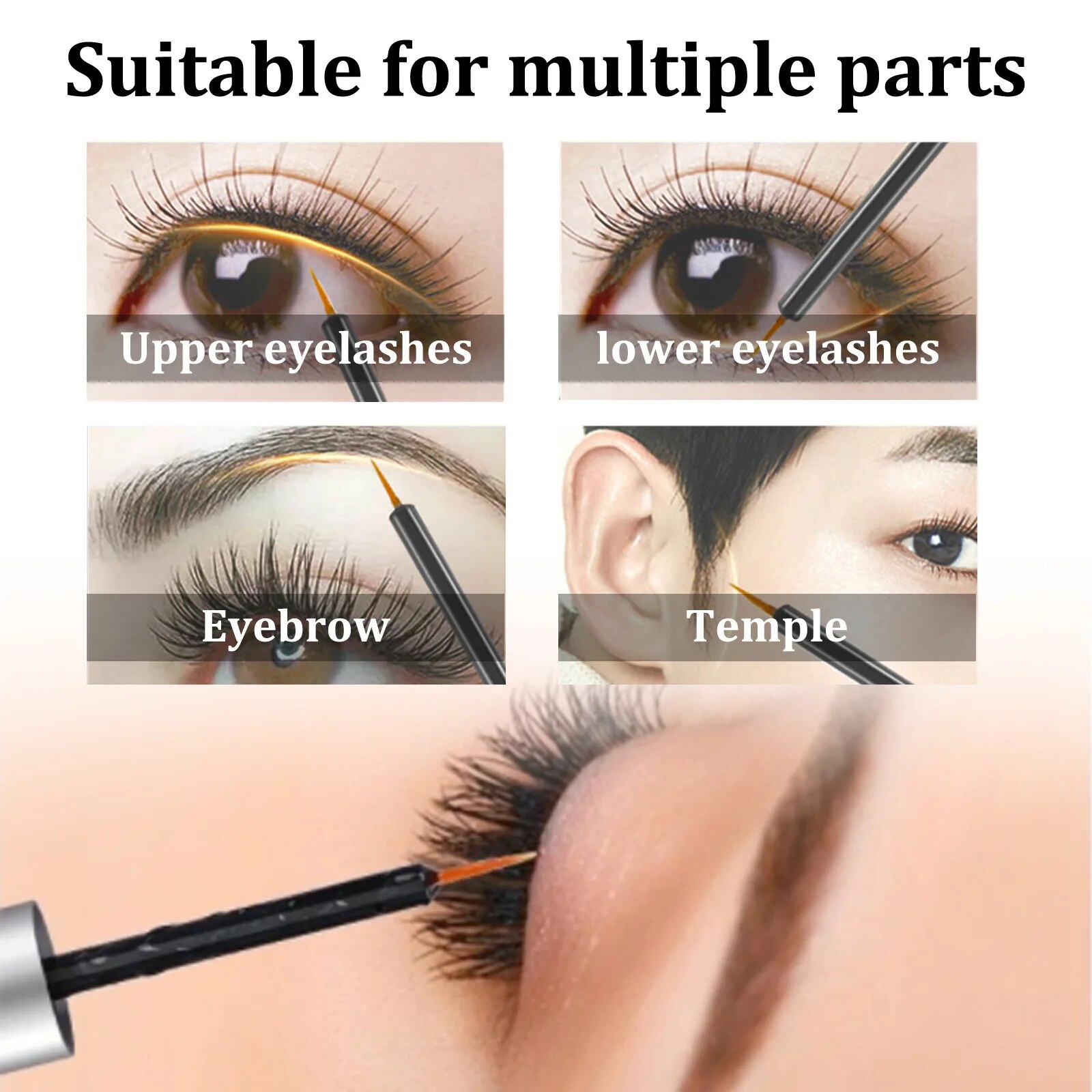 EELHOE Premium Eyelash Growth Serum Lifting Boosting Eyelashes Enhancing Essence Thicken Darken Natural Longer Lashes Cosmetics. 