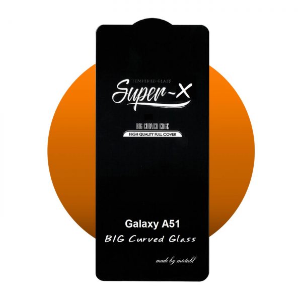 Samsung Galaxy A51 Tempered Glass Screen Protector Front OG Type (Better than 6D/9D/11D) 9H - Black. 
