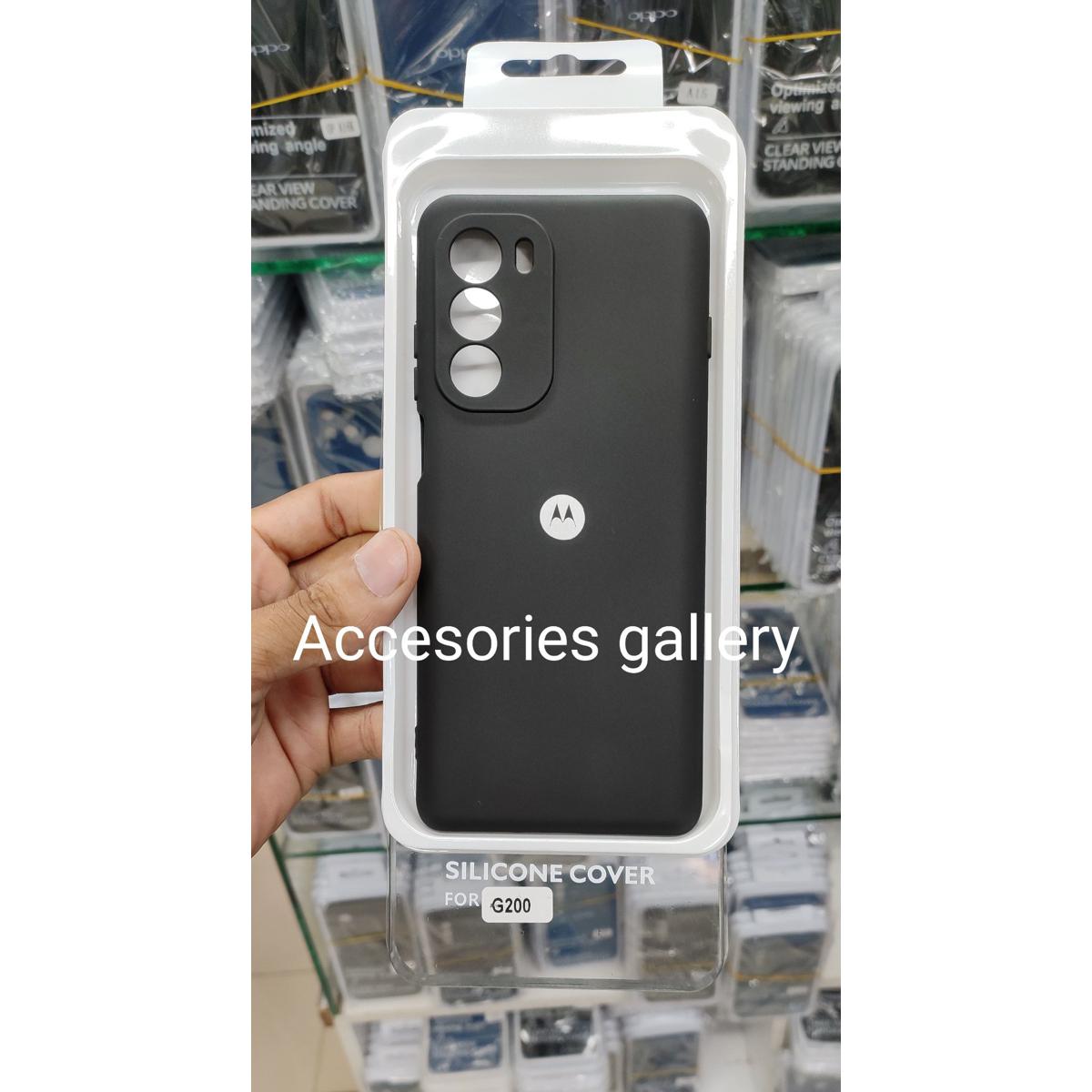 For Motorola Moto G200 Cover সিল্কি এবং সফটের জন্য - ক্যামেরা প্রোডাকশন সফট সাথে টাচ ফিনিশ সিলিকন কভার