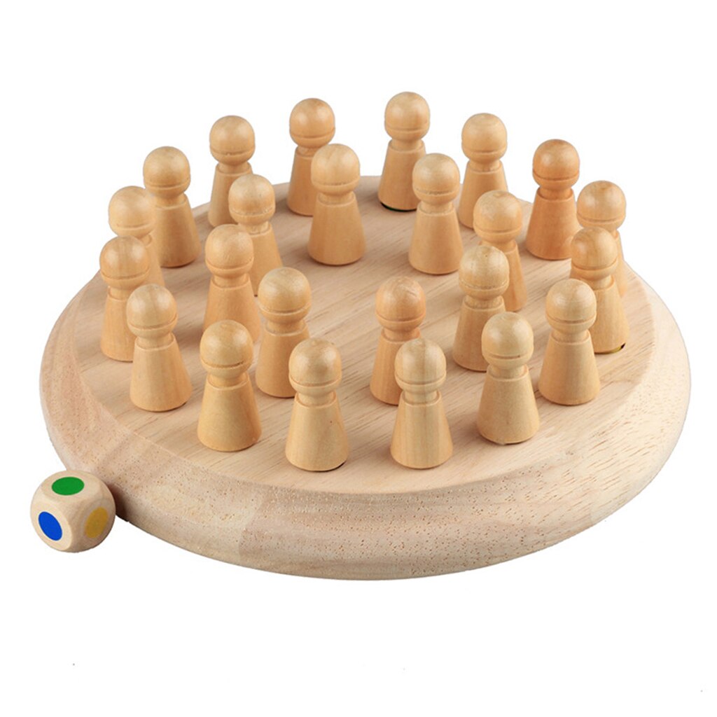 【happy one】Kids Game Wooden Memory Match Stick Chess Game Educational Color Cognitive Ability Fun Block Board Toys For. 