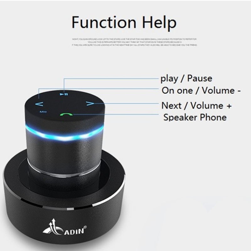 Adin 26W Vibration Speaker Bluetooth B Porle Speakers Wireless Resonance Press Stereo Subwoofe NFC Handsfree with c. 