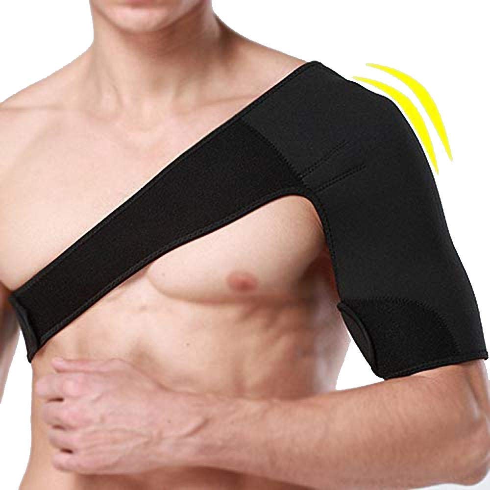 Advanced Shoulder Stability Brace with Pressure Pad -Light and Breathable Neoprene Shoulder Support for Rotator Cuff, Dislocated AC Joint, Labrum Tear, Shoulder Pain. 