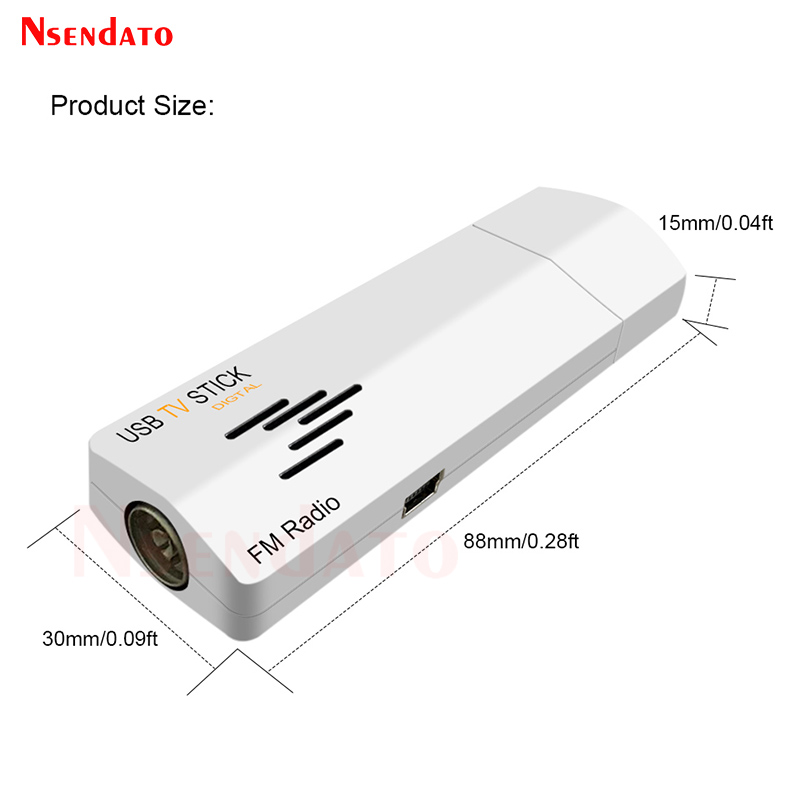 Digital USB 2.0 Analog TV Stick for Worldwide TV Tuner Receiver FM Radio with Remote Control for PC Laptop,. 