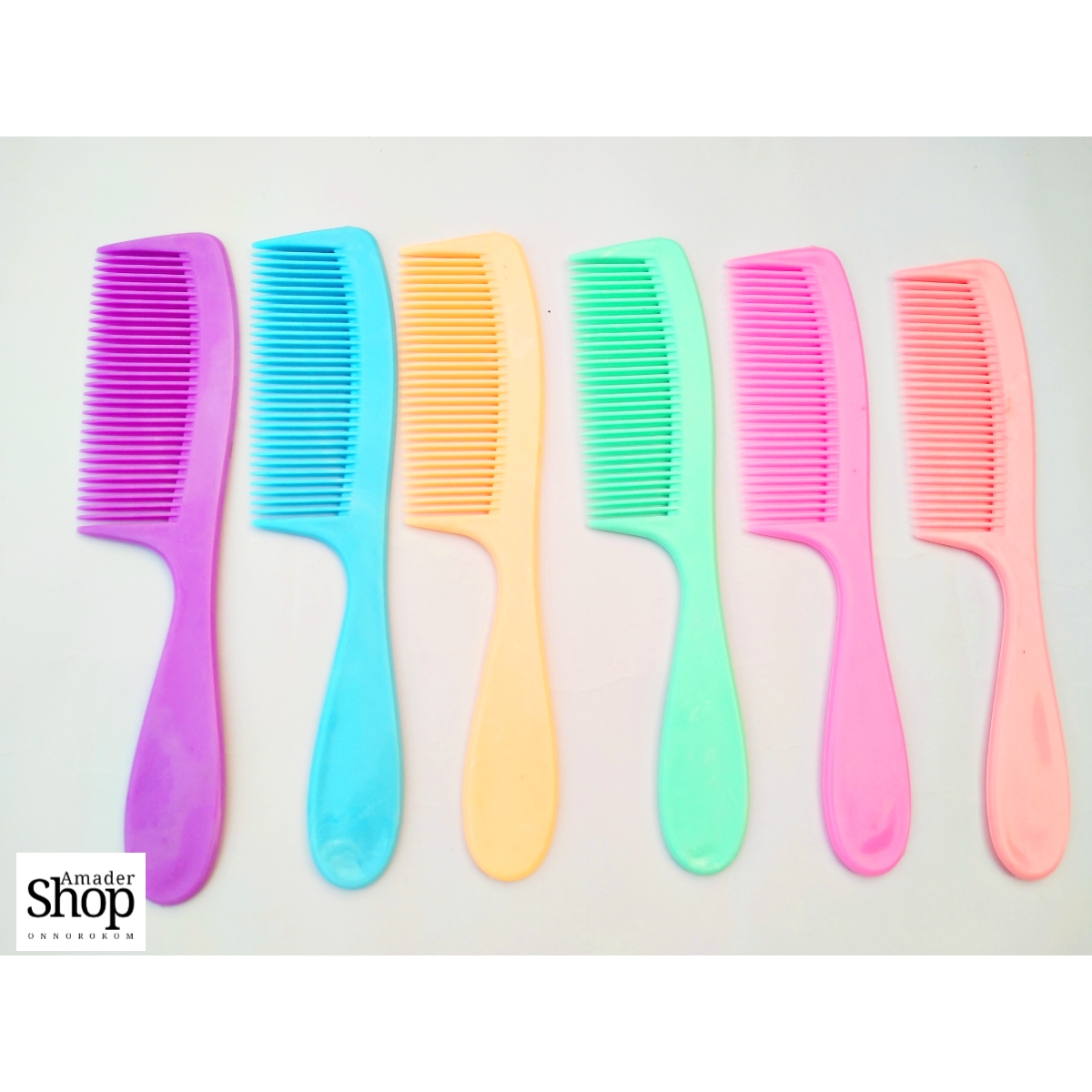 2-Pieces Hair Comb (চিরুনি) Stylish Plastic Big Chiruni/ chironi ...