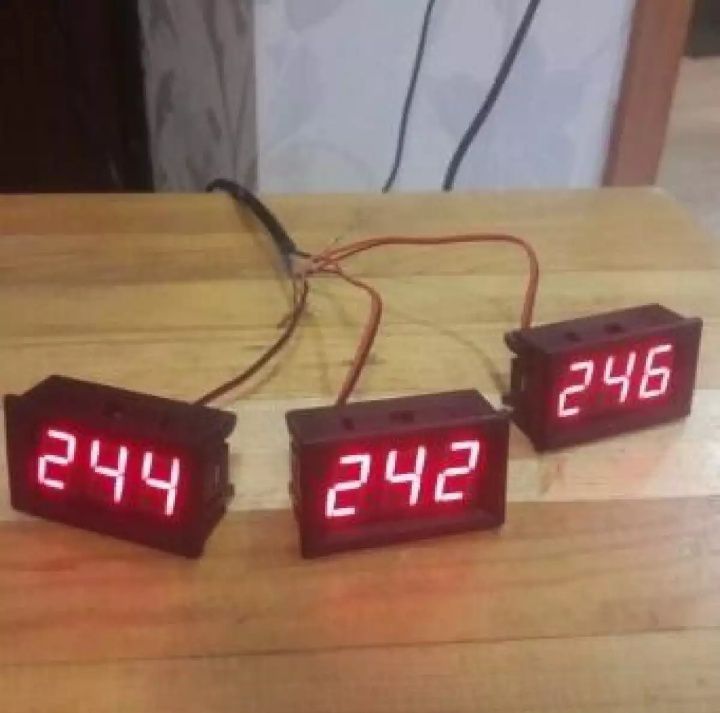 Ac 70-500 V 0.56 Led Dagital Voltmeter Voltage Display 2 Wire 0.56 Inch Voltage Meters Electrical Instruments 3 Bit Red Led Tube. 