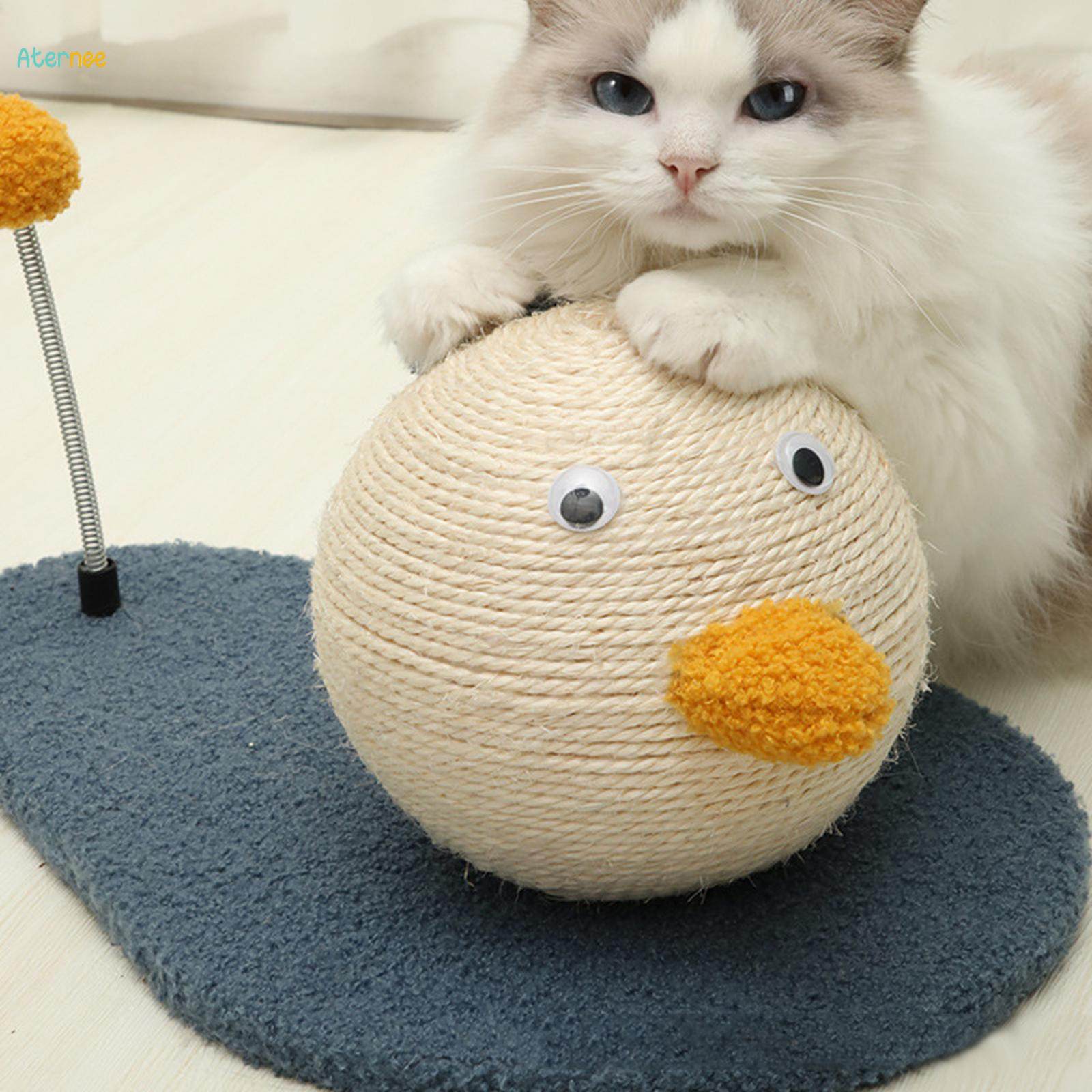 Cat Scratcher Toy for Kitten Scratching Ball for Climbing Small Cats Playing 31cmx21cmx16cm
