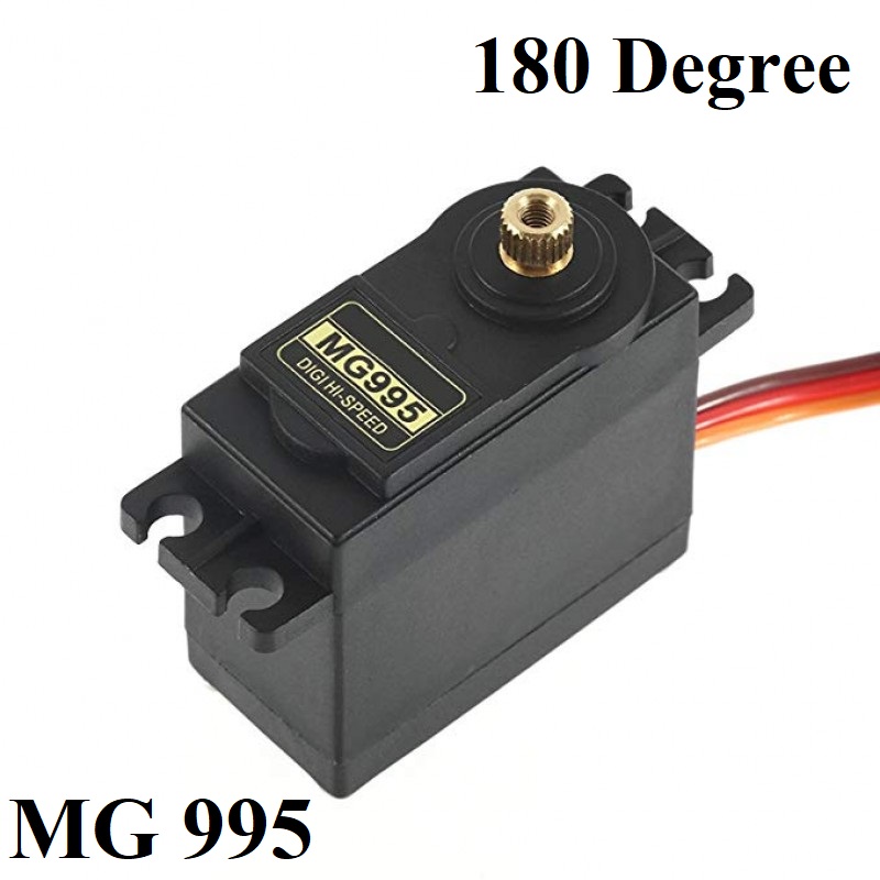 180 Degree MG995 Servo Motor High Torque Servo Motor MG995 Metal Gear 180° Rotation Standard Quality MG995 Gear Motor Tools Sets. 