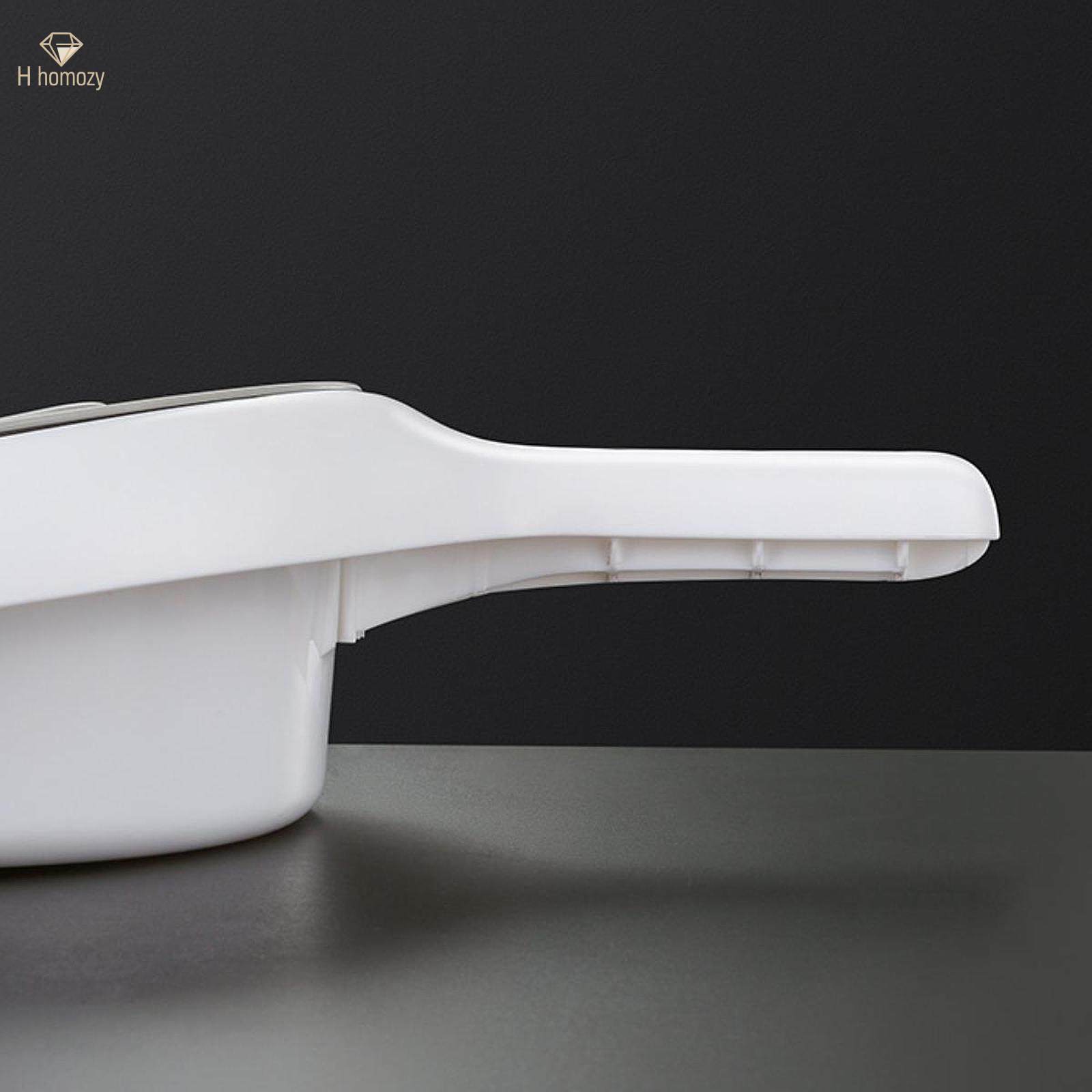 Portable Bed Pan with Guard with A Handle Load Bearing Bedridden Urinal for Home Elderly Men. 
