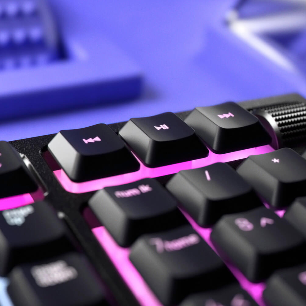Razer Ornata V2 Wired Keyboard RGB Gaming Keyboard with Hybrid Mecha-membrane Switch Multimedia Keys Razer Chroma RGB Wrist Rest. 