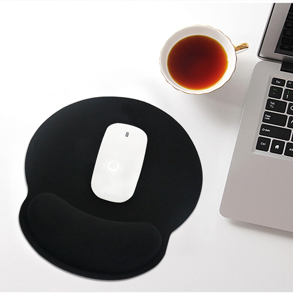 Wrist Rest Mouse Pad Memory Foam Ergonomic Design Office Mouse Pad with Non-slip Wrist Support. 