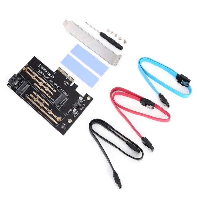 Pcie To M2/M.2 Adapter M.2 Ngff To Desktop Pcie X4 X8 X16 Nvme Sata Dual Ssd Pci. 