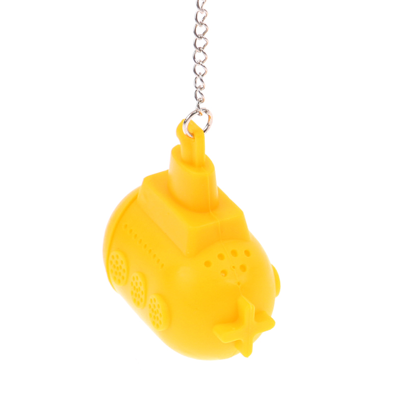 Submarine-Shape Tea Infuser Strainer Silicone Tea Bag Leaf Filter Diffuser. 