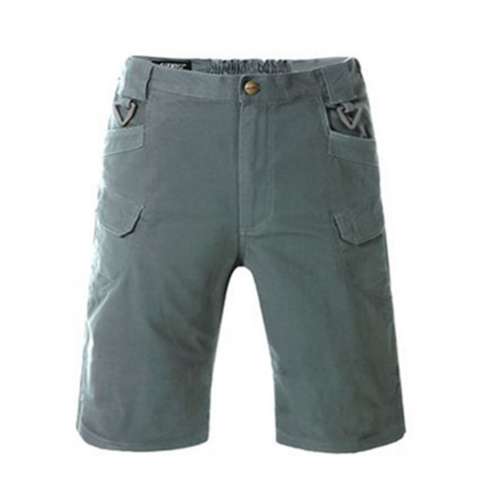 Summer military city tactics shorts mens stretch outdoors Sports climbing shorts-Green