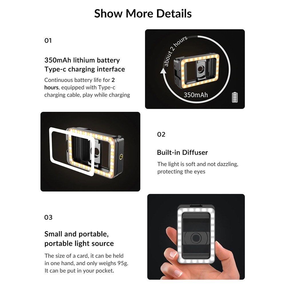 APEXEL FL23 Universal Phone Clip with 0.45�Macro Lens-02#. 