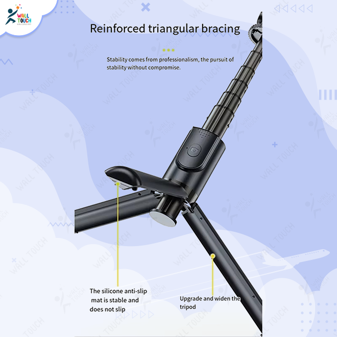New CE FCC 78 cm Long Certificated R25 Single Axis Tripod Gimble Stabilizer Selfie Stick with Lock Rechargeable Remote. 