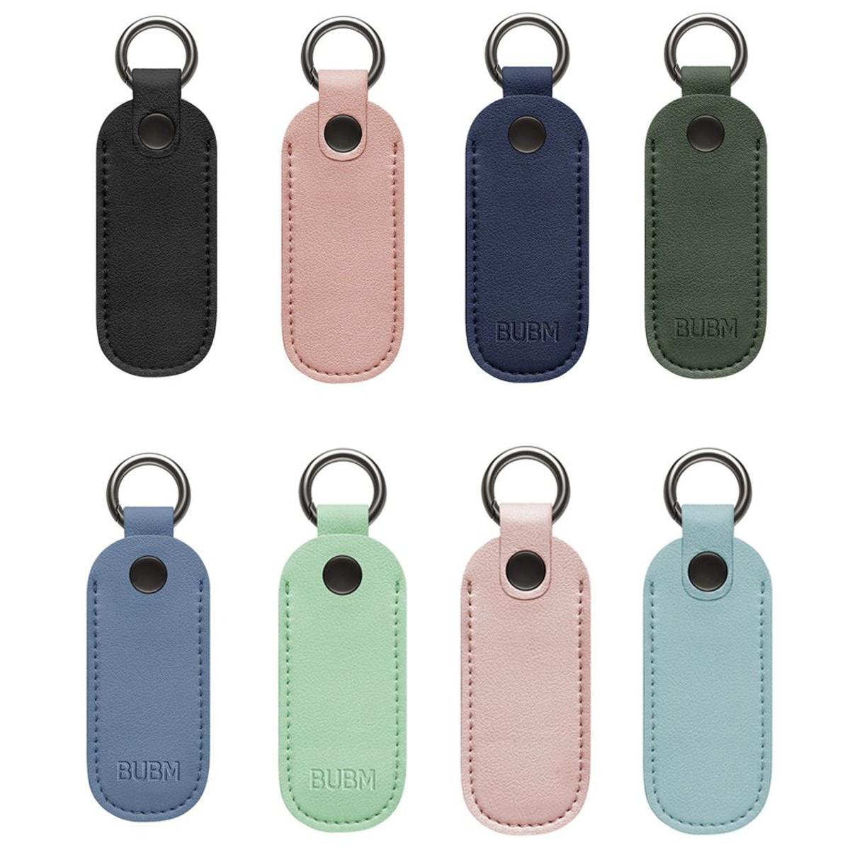 CHENG Leather Protective Cover Key Ring Holder Storage Bag Memory Stick Case USB Flash Drive U Disk Pouch