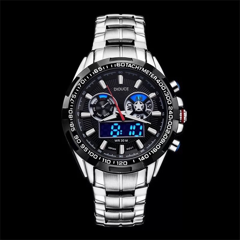 DIOUCE when the source manufacturers a generation of cross-border e-commerce LED dual-movement watches. 