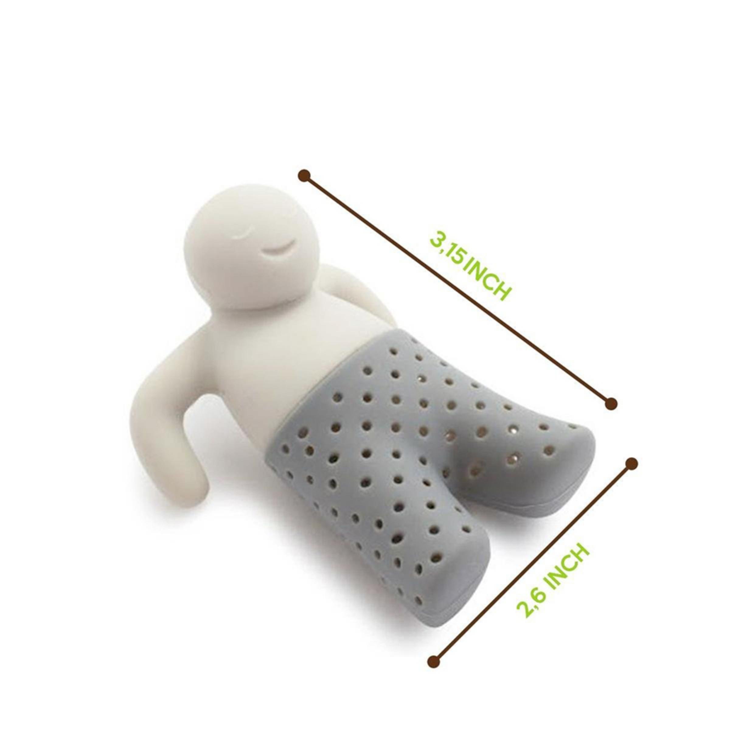 Mr Tea Unique Cute Tea Strainer Silicone Tea Infuser Interesting Life Partner Filter Teapot for Tea & Coffee Drinkware. 