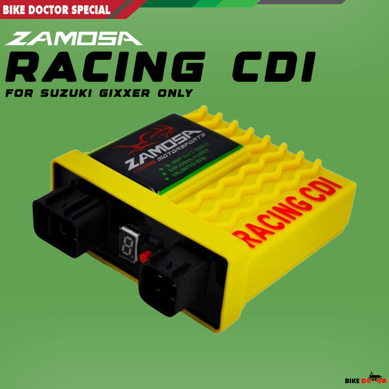 ZAMOSA High Performance Suzuki Gixxer 155 CC Adjustable Motorcycle CDI Box Unlimited RPM 10 Port 9 Map Curve. 