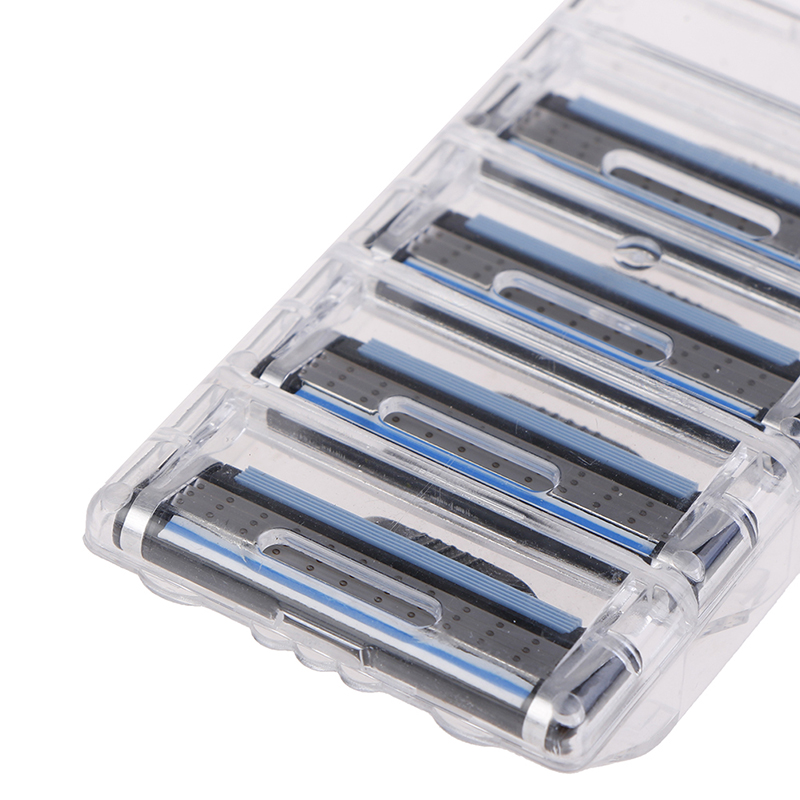 4PCS Mens Razor Blades For Gillette Fusion 3-Layer Refills Shaver Replacement. 