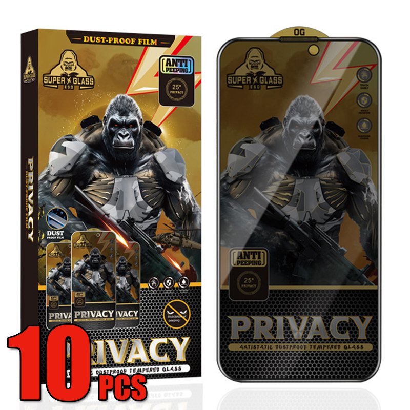 13 Min Plus Max 145 Pro hone 110pcs Super Privacy Tempered Glass Screen Protector for iPi 12 11 XS XR X 8 SE