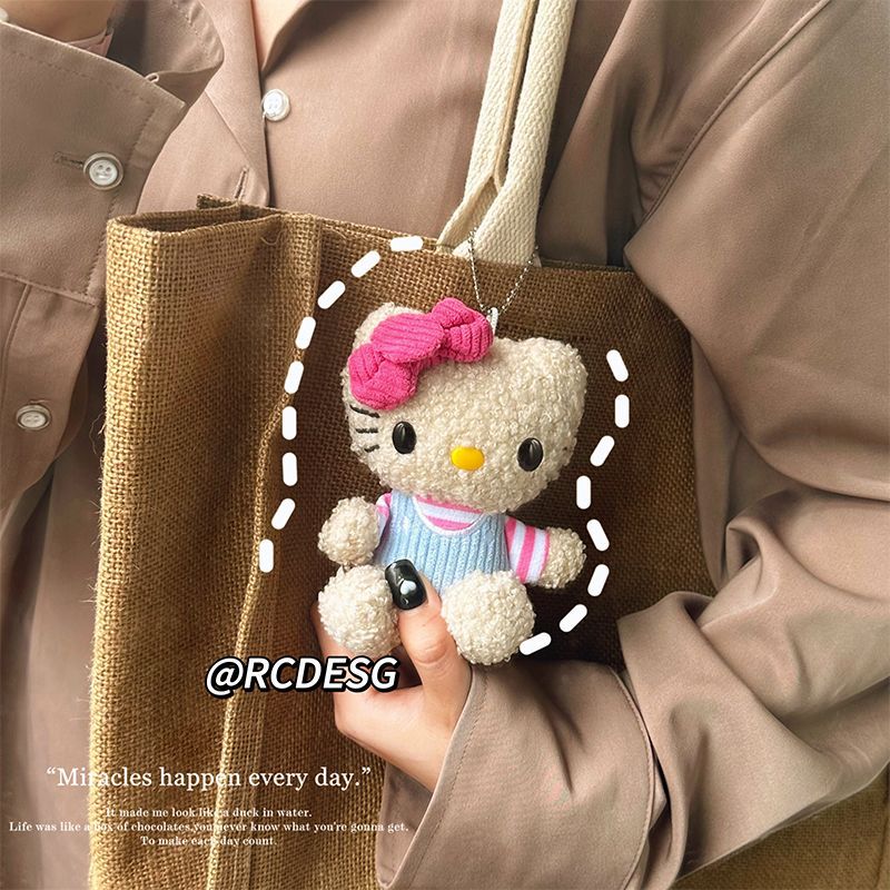 Curly top kitty Pendant Bag Hanging Ornaments kt Cat Doll Doll