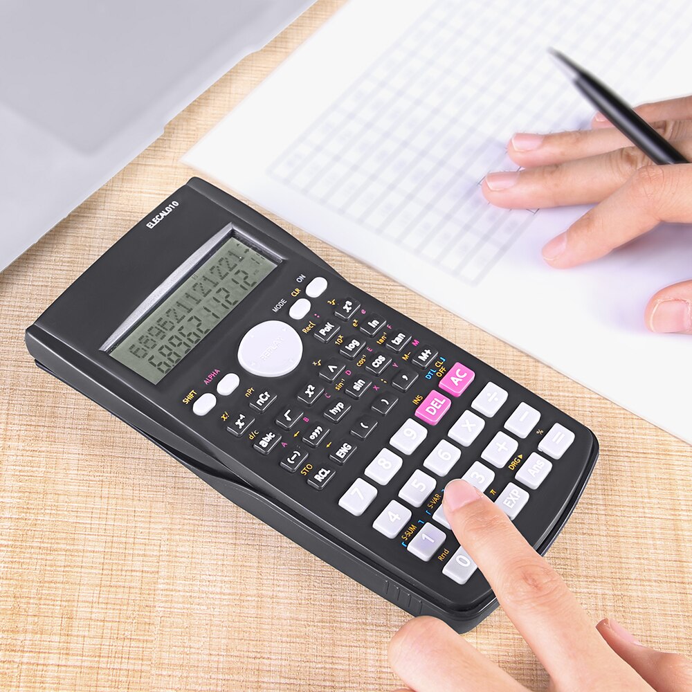 【happy one】Cheap Scientific Calculator 12 Student Calculadora 240 Multi-function Cientifica 2 Line Display. 