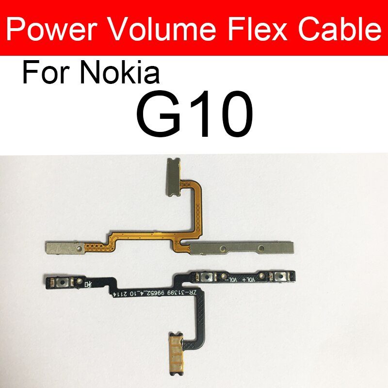 On Off Power Volume Sound Button Flex Cable For Nokia 1.3 1.4 2.3 2.4 3.4 5.3 G10 G20 X20 C C2 C3 C1 Plus C20 Plus C2 2nd. 
