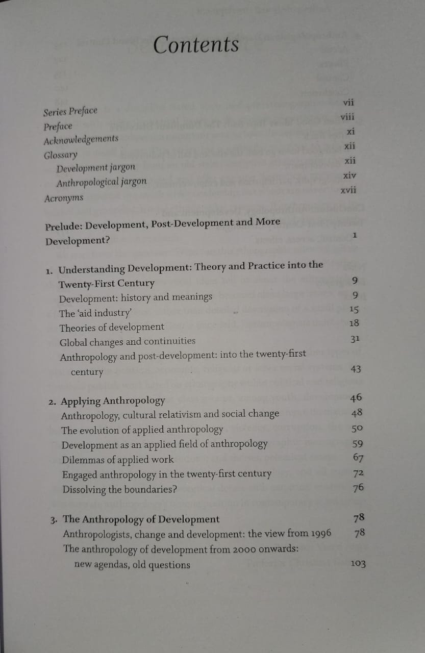 Anthropology and Development: Challenges for the Twenty-First Century by Katy Gardner. 