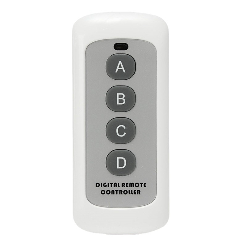 433MHZ Wireless RF Remote Control White 4-Button Remote Control EV1527 Learning Code Wireless Remote Control. 