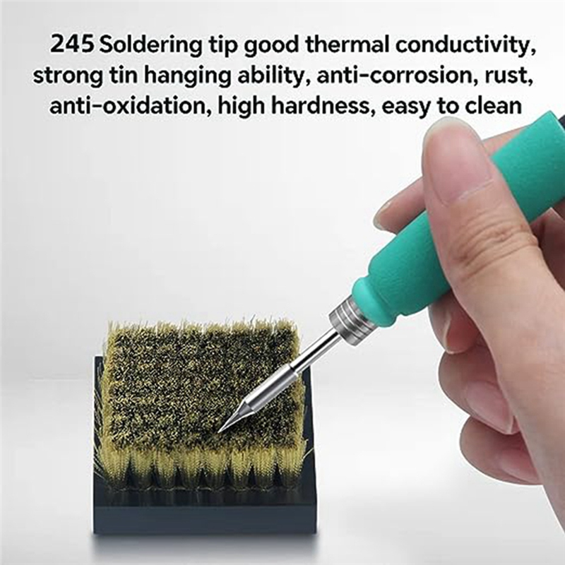 1-Piece Soldering Iron Tip Soldering Station Soldering Iron Head Straight Tip Curved Tip Core. 