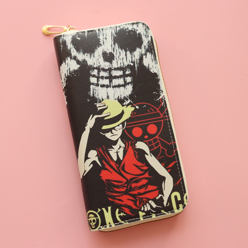 2024 Long Wallet Men's Student New Cartoon Man Large Capacity Phone Wallet Zipper Card Bag Clutch