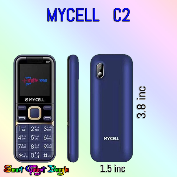 MyCell C2 mini Stylish Feature Keypad Mobile Phone. 