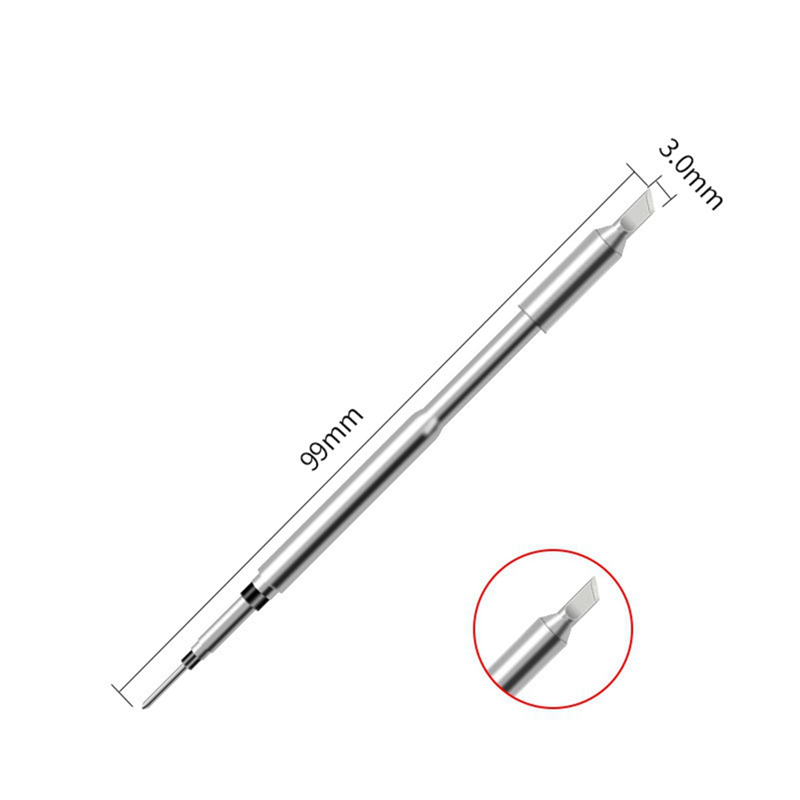 1-Piece Soldering Iron Tip Soldering Station Soldering Iron Head Straight Tip Curved Tip Core. 
