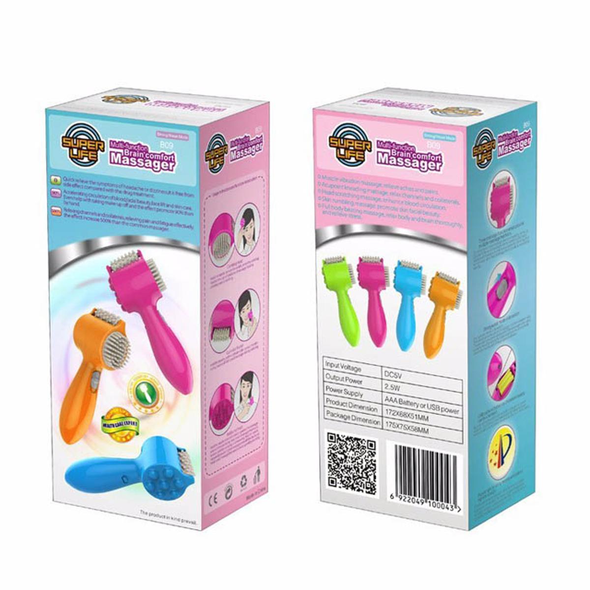 Multi-function Brain Comport Massager For HeadFaceBody & Mind Fresh & Relax