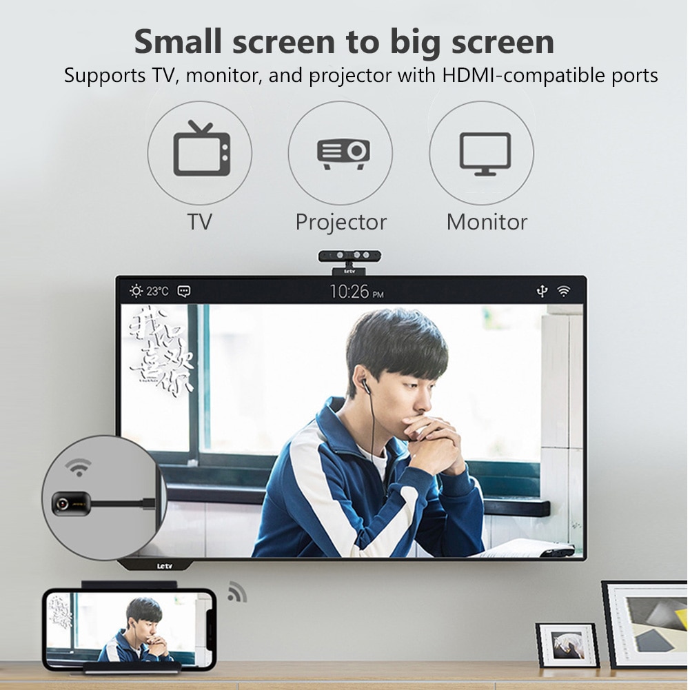 Mirascreen G9 Plus 2.4G 5G 4K Wireless HDMI-compatible Dongle TV Stick Miracast Airplay Receiver Wifi Dongle Mirror Screen. 