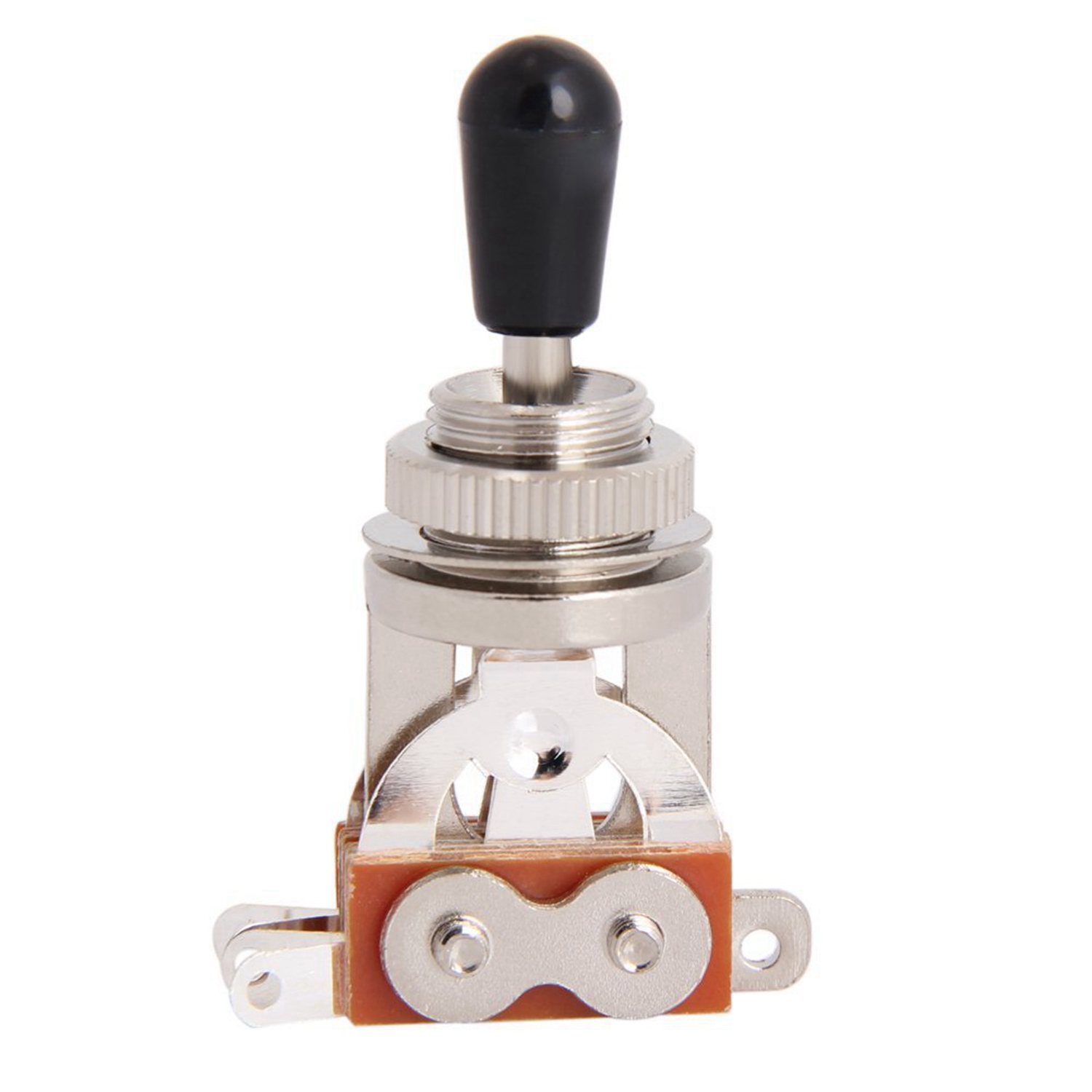 Electric Guitar Toggle Switch 3 Way in Black (Rhythm Treble) & Solid Knob Shaft Box Style Sg beige Tip. 
