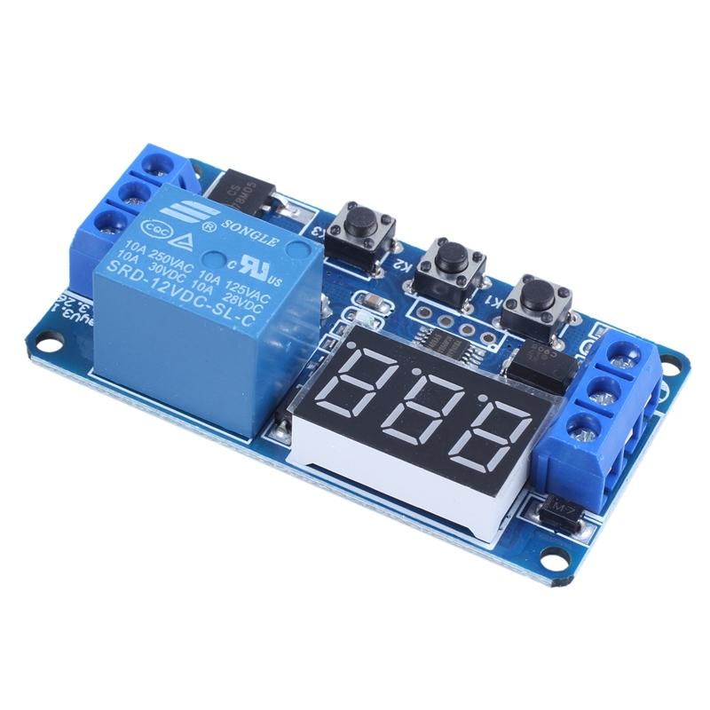 Automation DC 12V LED Display Digital Timer Control Switch Relay Module. 