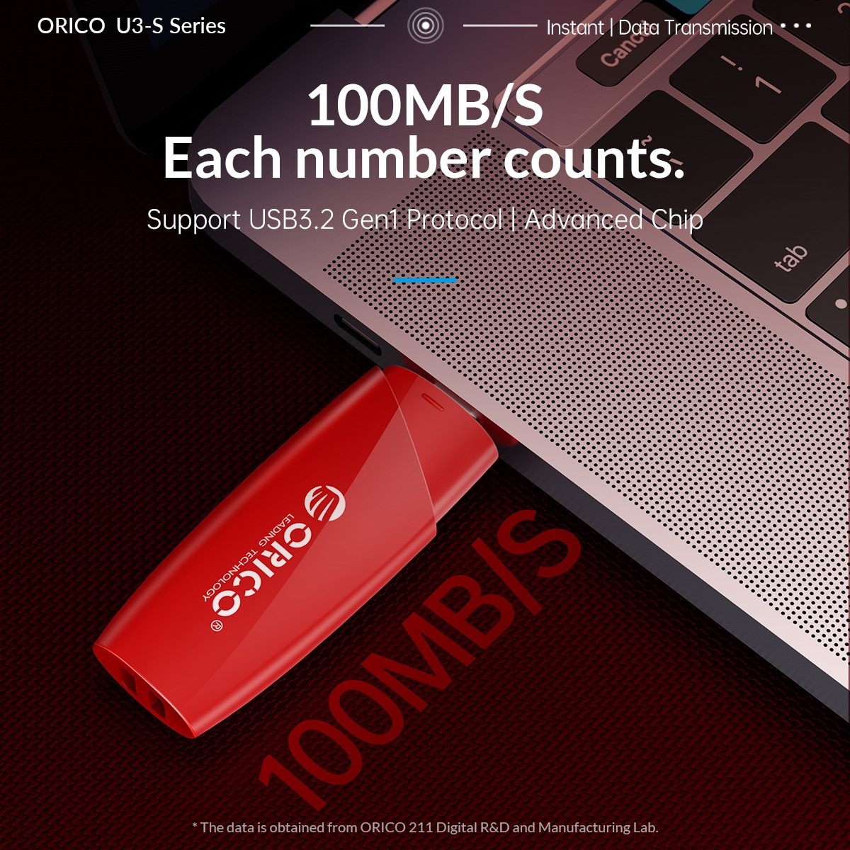 ORICO New Trend USB3.0 USB Flash Drives 32GB 64GB 128GB 256GB Pen Drive USB 3.0 Stick Pendrive Black Red for External Storage. 