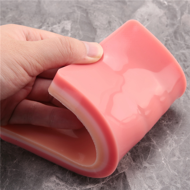 ZOROOM Iv Injection Training Pad Model, Silicone Human Skin Suture Training Model, Injection Practice Pad, 4 Veins Imbedded. 