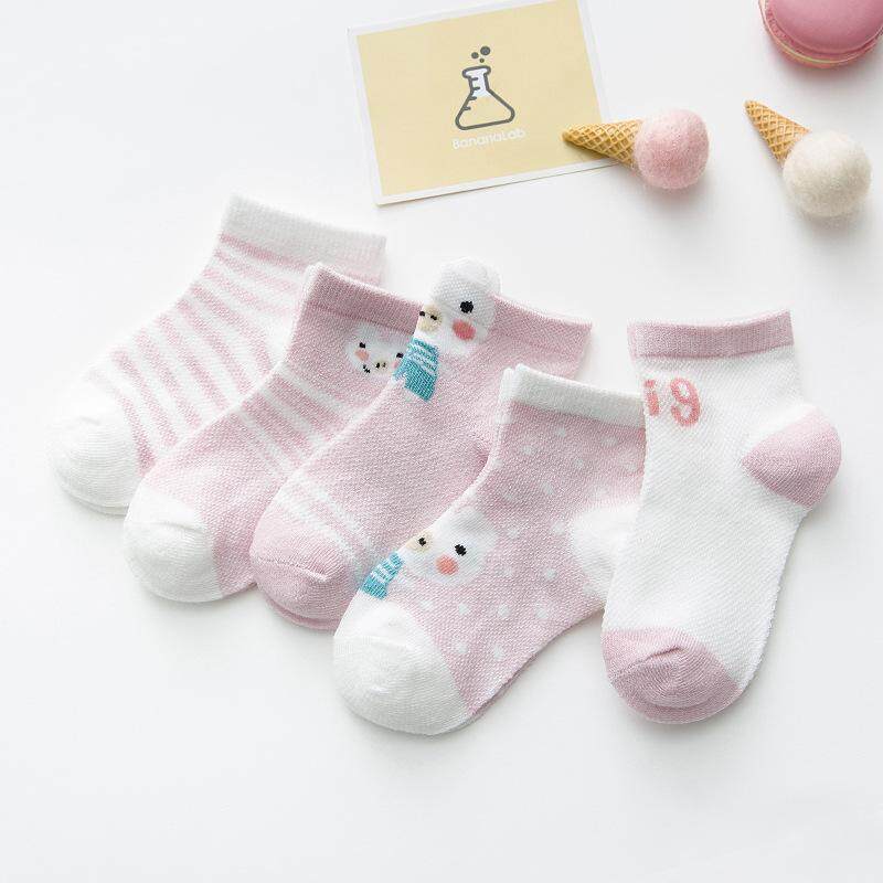 RHS Online 5 Pairs Cotton Cute Animals Baby Boy Girl Socks For 05
