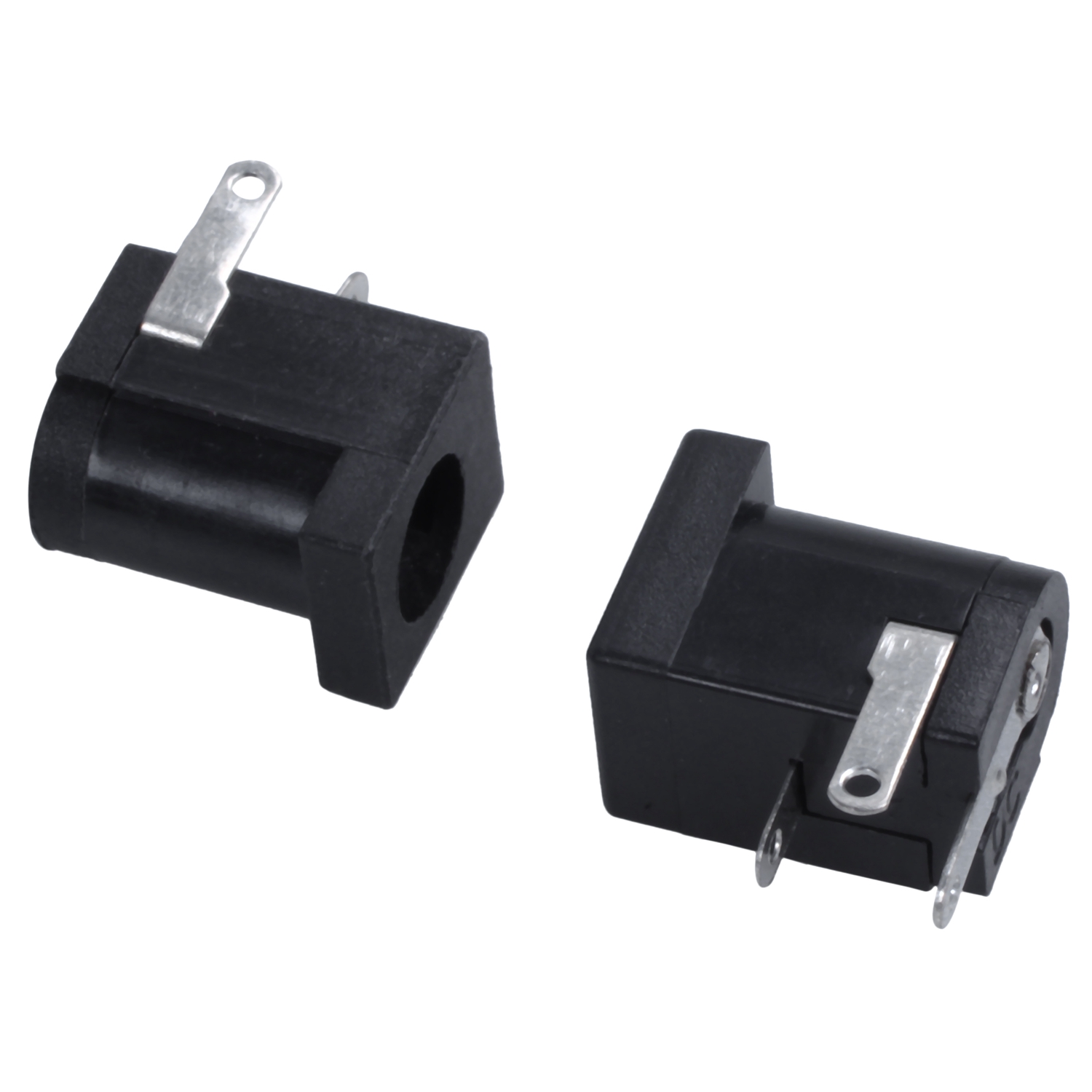5 Pieces DC 5.5mmx2.1mm Power Jack Socket Female Panel Mount Connector