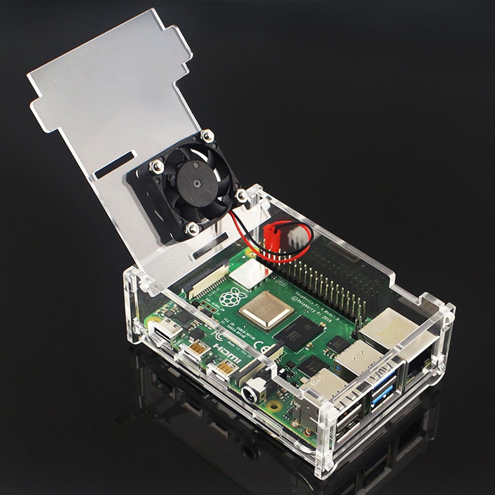 【Aesth Diary Store】For Pi 4 Model 3.5-inch LCD display case 50 FPS SPI-Clear. 