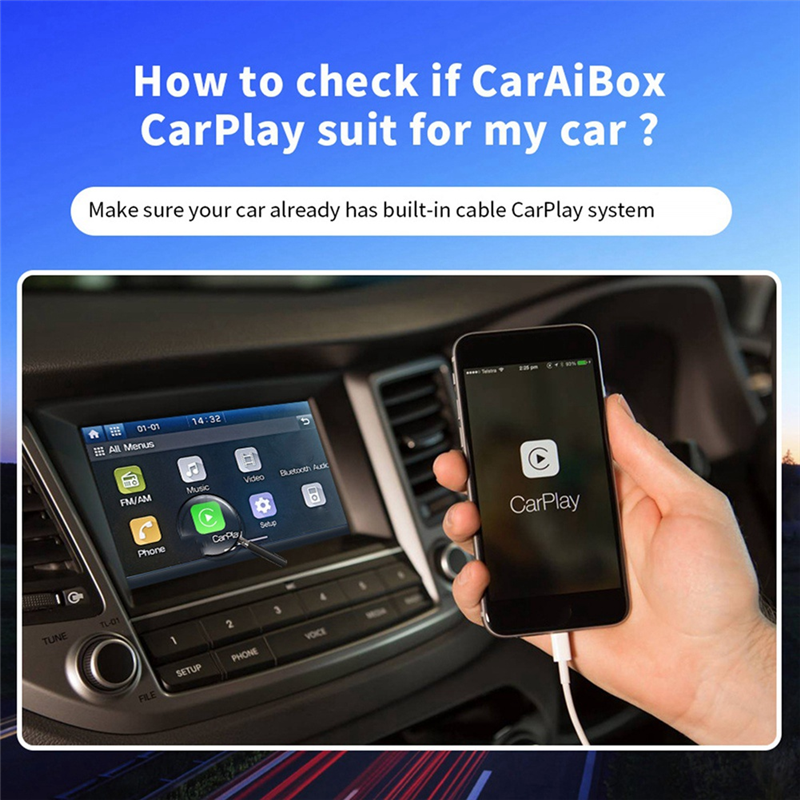 Smart AI Box Android Auto Wireless Carplay Adapter Open Car Multimedia Player Android13 System 2+32G. 