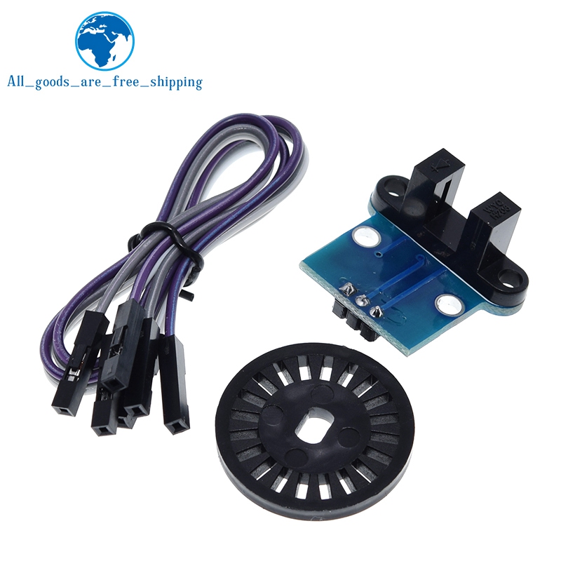 1Set HC-020K Double Speed Measuring Sensor Module with Photoelectric Encoders Kit top For arduino. 