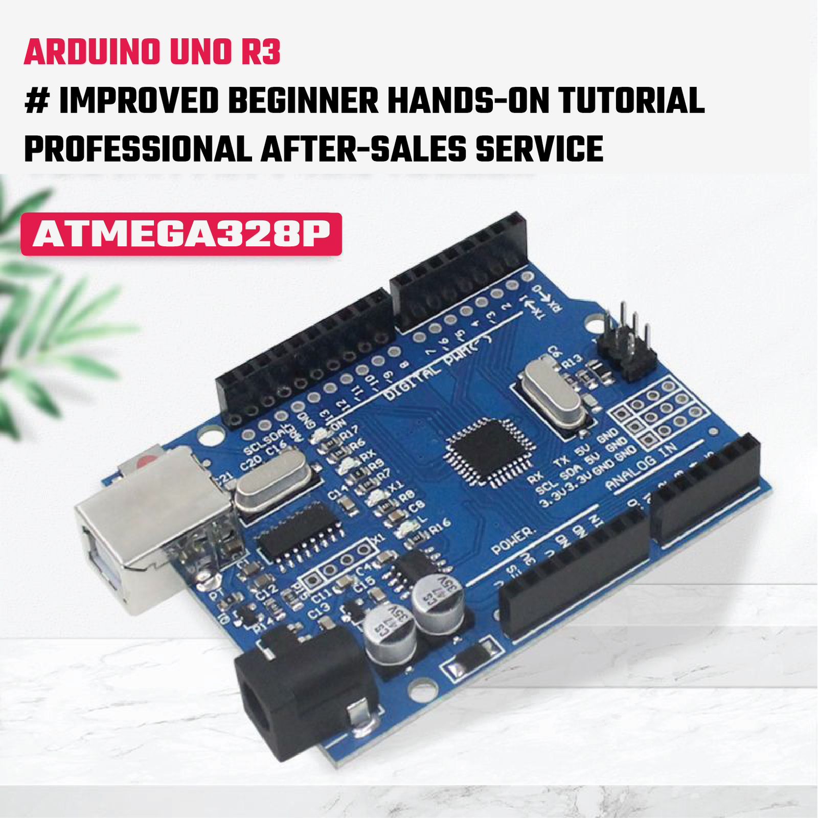 Arduino UNO R3 DIP development board ATmega16U2 and SMD board official version. 