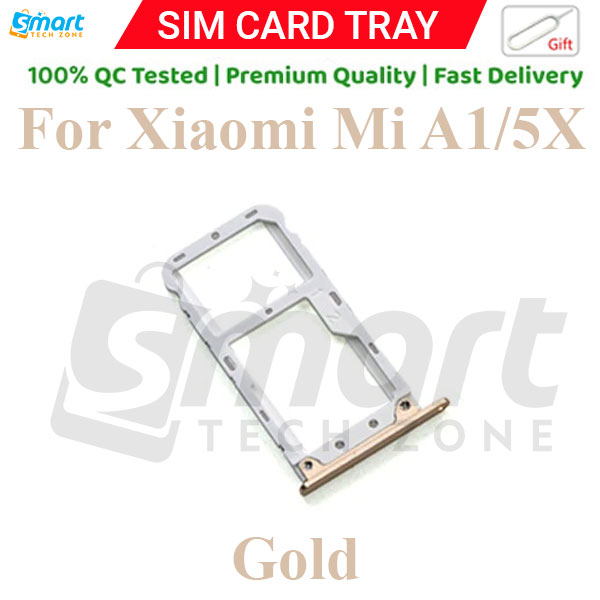 Xiaomi Mi A1/ 5x Sim Tray Micro SD Card Slot with Sim Ejector Pin Replacement Part. 