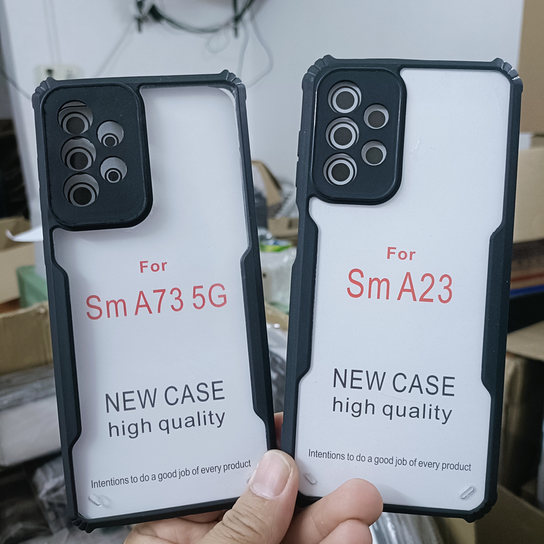 Applicable TECNO Spark 6 GO Blade Acrylic Two-in-One Phone Case Fine Hole Four-Corner Drop-Resistant Protective Cover. 