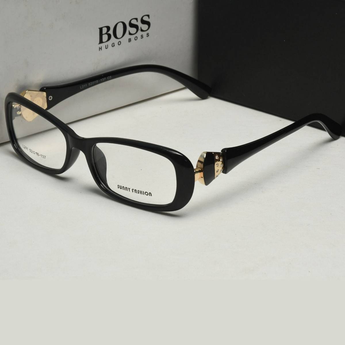 Sunny Fashion Oblong Shape Black Frame 2021 Cool Beautiful Look Fashionable trendy Optical Eyeglass-Frame for  Female