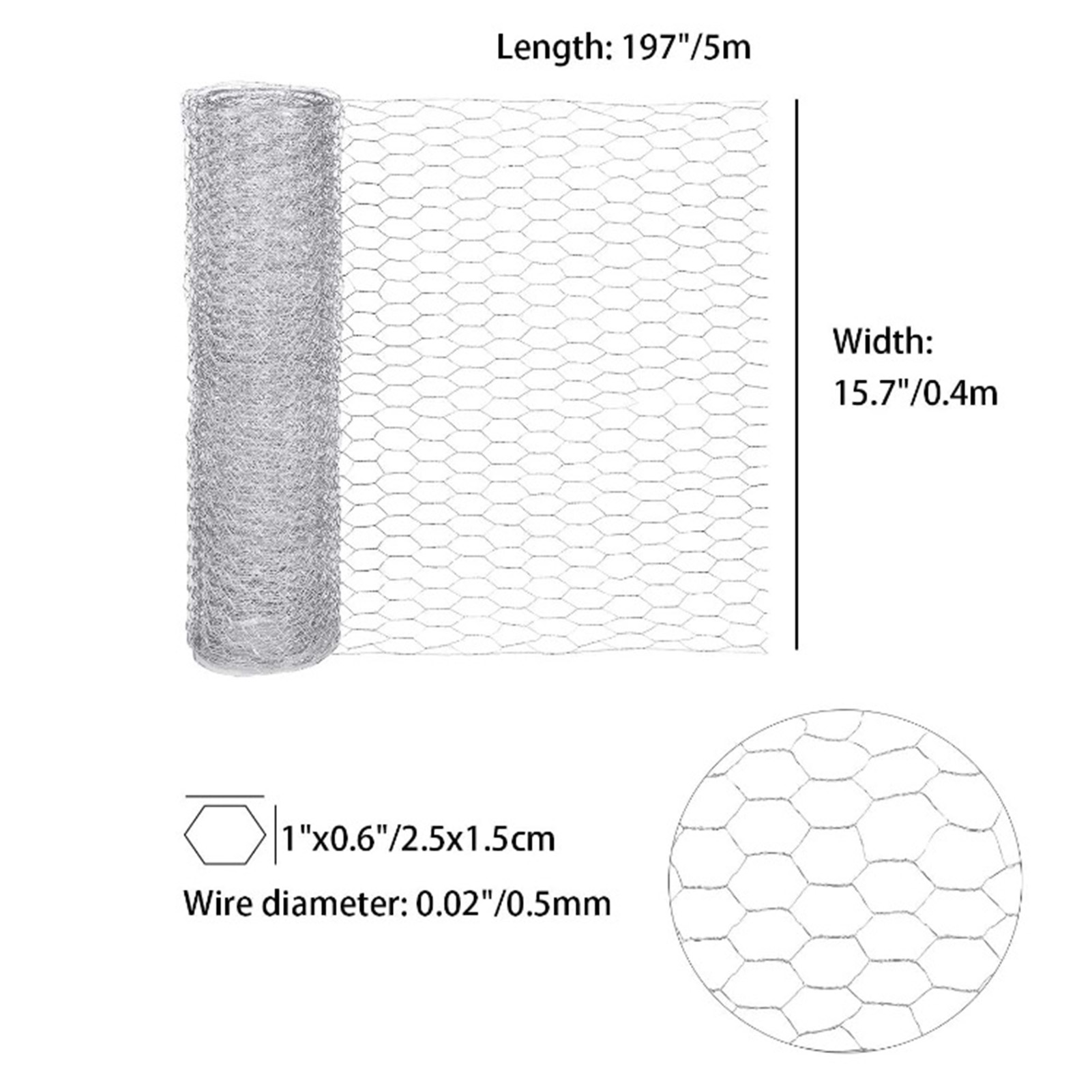 Chicken Wire Wide Application Metal Rabbit Fence Wire. 